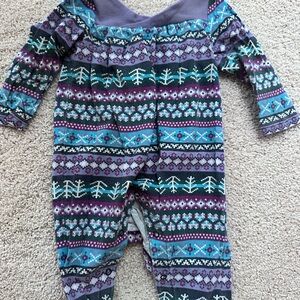 Tea Collection Purple and Blue Patterned One Piece